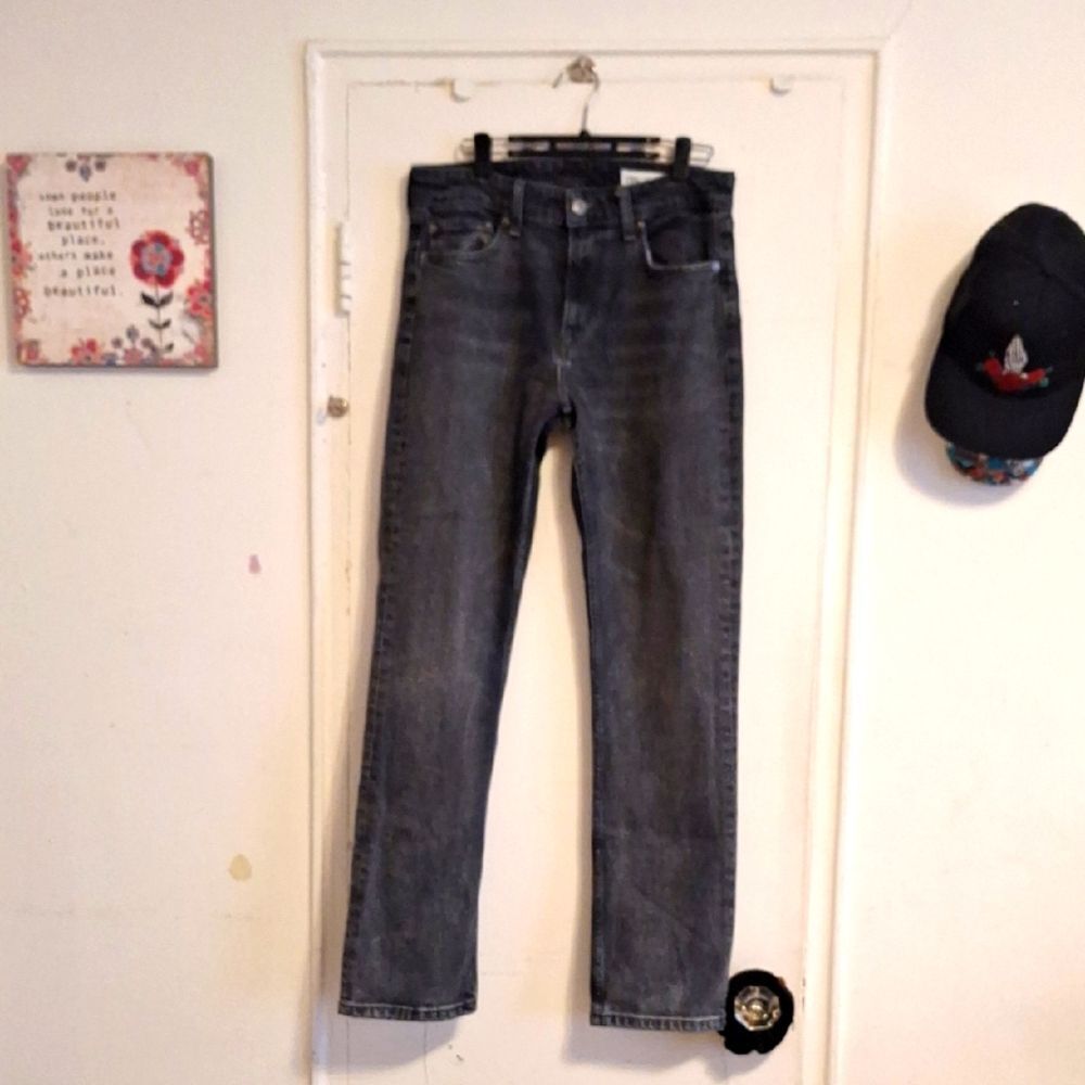 Gray Jeans Zara Black Wide Leg Jeans